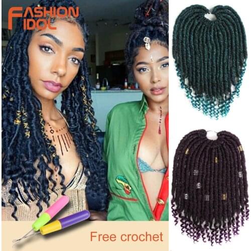 Curly Hair Synthetic 12 Inch Faux Locs Crochet Braids Hair Braiding Dreadlocks Hair Ombre Silver Grey Crochet Hair Extensions