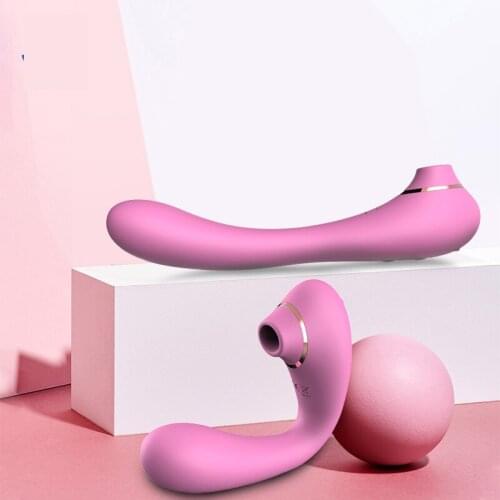 Hot Selling Pink Silicone Bendable Vaginal And Nipples Sucker Vibrating Sex Toy For Adult Women