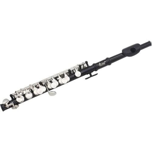 Piccolo C Tone Cupronickel 16 Holes Piccolo Half-size Flute Silver Plated Body Musical Instrument with Accessories GP154