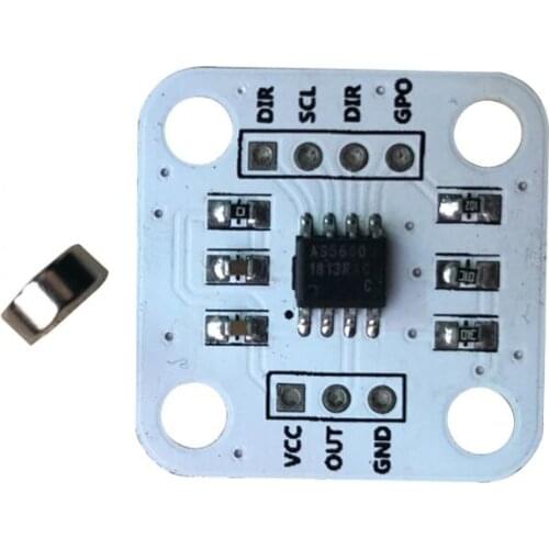 1Pc AS5600 Encoder Magnetic Induction Angle Measurement Sensor Module 12bit High Precision with Magnet