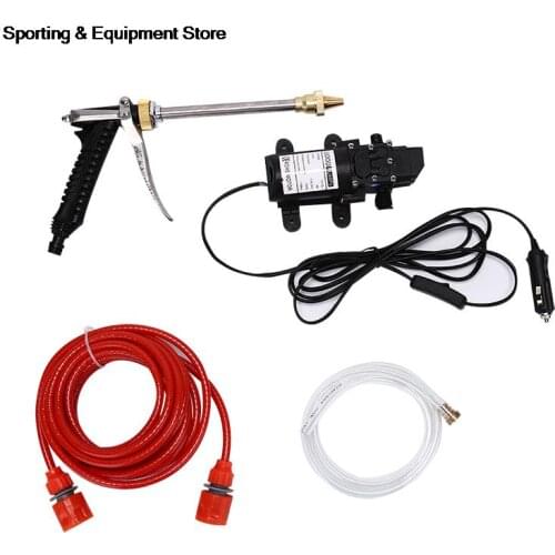 100W 160PSI DC 12V Portable High Pressure Car Electric Washer Wash Pump Set Tools Kit