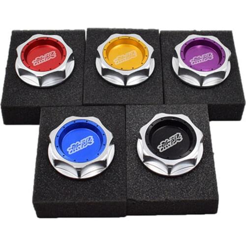 New Mugen Aluminum Engine Oil Cap Fuel Filler Tank Cover for Honda Civic Fit Accord CR-V XR-V Vezel