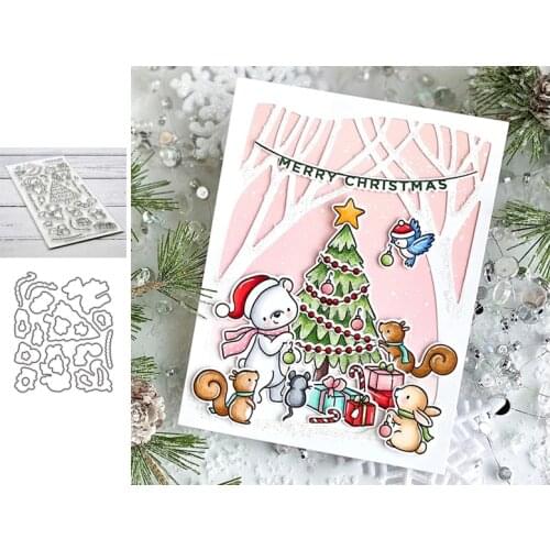 Christmas Tree Metal Cutting Dies for Scrapbooking Handmade Mold Cut Stencil New 2021 DIY Card Make Mould Model Craft Decoration