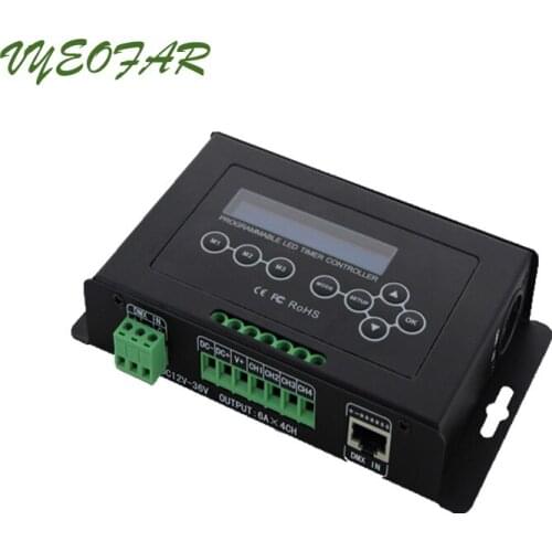 New Led Economic Timer Program Controller Aquarium Plant Console Led Pixel Light Controller BC-322-6A Time Dimmer 12V 24V Input
