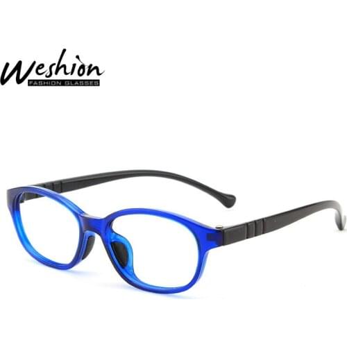 Anti Blue Light Kids Glasses Children Boy Girls Oval Clear TR Optical Frame Computer Transparent Anti Glare Eyeglasses UV400