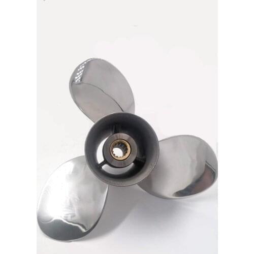 9.25x9 for Nissan stainless steel Propellers 14 tooth spline 9.9-18hp for Nissan boat accessories marine propellers