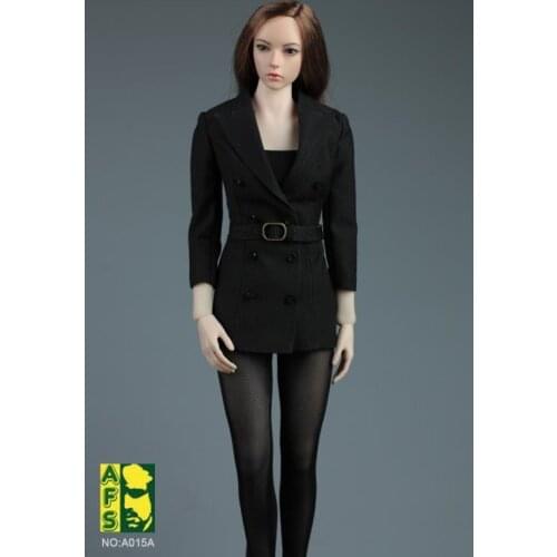 Per-sale 1/6 Scale Female Slim Suit Coat Business Set Office Lady Clothes Fit 12'' Soldier Action Figure Body