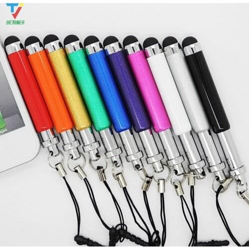 Three Links Retractable Capacitive Stylus Touch Screen Teblet Pen Diamond For iPhone iPad Tablet PC Mobile phone 1000pcs/lot