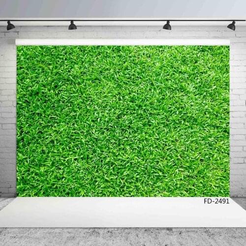 Spring Green Grass Lawn Scenery Portrait Children Newborn Photography Backgrounds Photographic Backdrops For Photo Studio Props