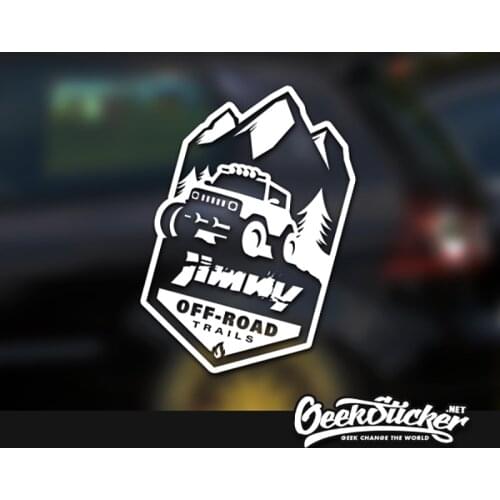 Waterproof Reflective Universal Offroad Car Styling Vinyl Car Sticker Exterior Decals Car styling For SUZUKI JIMNY Black/Silver