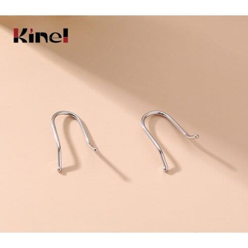 Kinel Real 925 Sterling Silver Minimalist Y Shape Earrings For Women Party Fashion Jewelry INS Accessories Gift