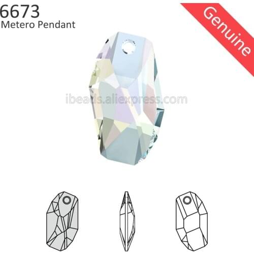 1 piece) 100% Original Crystal from Swarovski 6673 Meteor pendant Made in Austria loose rhinestone DIY pendant jewelry making