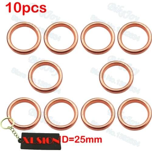 10PCS Exhaust Muffler Pipe Gasket ID 25mm For 50cc 110cc 125cc 140cc 160cc Dirt Pit Bike ATV Quad Buggy Go Kart Scooter Moped