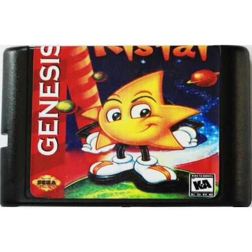 Ristar 16 bit MD Game Card For Sega Mega Drive For SEGA Genesis