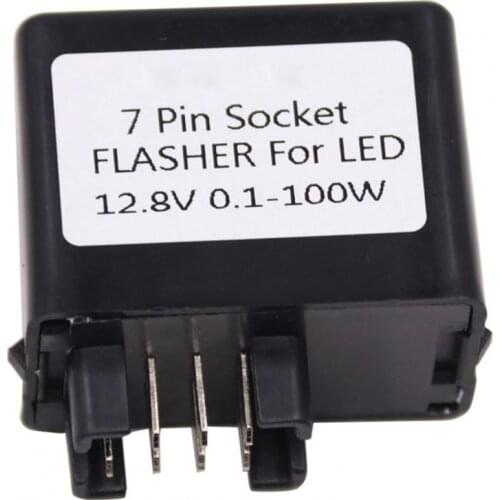 50% Hot Sale Turn Signal Relay 7PIN Socket LED Indicator Univesal 7PIN Flasher Relay for Suzuki GSXR 650 750 Motorcycle Goods