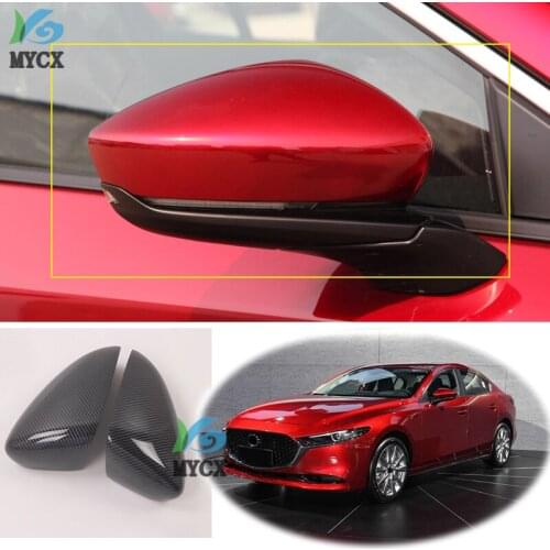 ACCESSORIES SET FIT FOR MAZDA 3 AXELA 2020 accessories ABS chrome design rear view mirror cover cap with side lamp