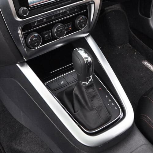 LHD Auto Interior Gear Shift Panel Affixed Cover Trim Frame Decoration ABS For VW Jetta MK6 2012-2015 Car Styling