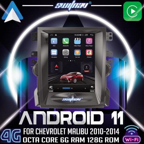 SWITNAV For Tesla Style Android 10 CAR DVD For CHEVROLET MALIBU 2010-2014 car Player audio gps display screen Monitor