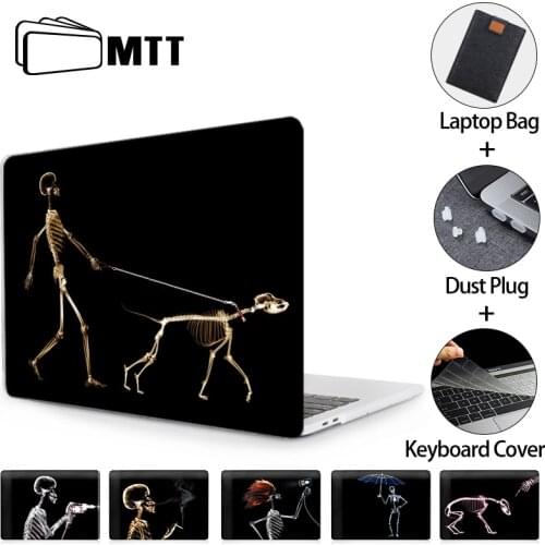 MTT Black Skeleton Laptop Case For Macbook Pro 13 a2289 a2251 Touch Bar 2020 Cover for macbook Air Pro 11 12 13 15 16 inch funda