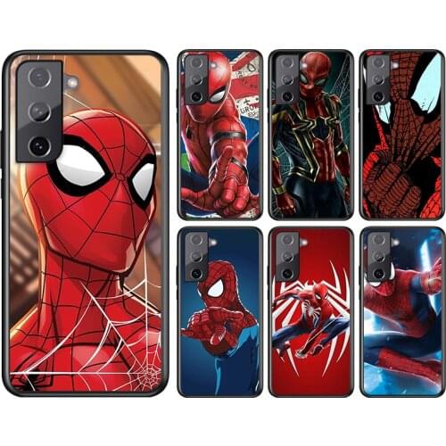 Marvel Avengers Super Hero Spider Man For Samsung Galaxy S21 S20FE S10 S10e S9 S8 S7 S6 Ultra Plus Lite Edge 5G Phone Case