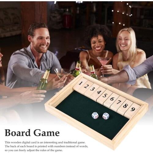 Wood Material Two People Small Flop Arithmetic Toys Digital Entertainment Flip Fun Wine Table Game Table Games Family Party Game
