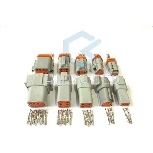 Deutsch 2/3/4/6/8 Pin Waterproof Electrical Socket DT Series Connector DT06 DT04 Engine/Gearbox For Car Bus Truck Motor