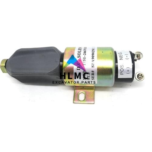 Excavator Parts 24V Flameout Solenoid Valve S6K Stop Solenoid Valve 1751-2467 1751-2467UIBIS5A