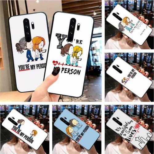 Greys Anatomy You are my person Phone Case for Redmi 9A 8A 7 6 6A Note 9 8 8T Pro Max Redmi 9 K20 K30 Pro