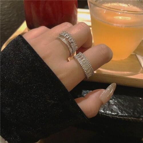 Huge Bud Rings With Cubic Zirkonia For Women