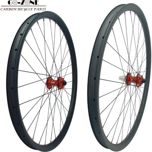 Carbon mtb wheels 27.5er hope pro4 mtb wheelset clincher tubeless high quality 27.5" mtb wheels 650B TA/QR/BOOST mtb wheel 27.5