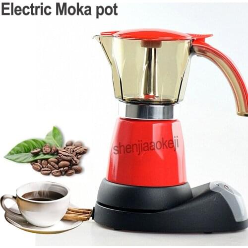 Coffee Percolators Italian Mocha Maker Electrical Espresso Moka Pot Home Coffee pot for 6 people 220-240v 480w 1pc