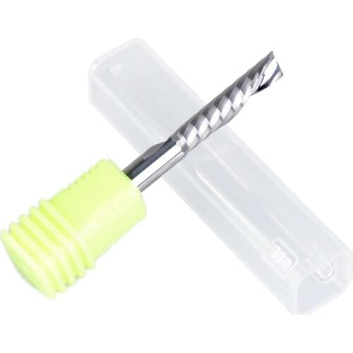 10pcs SHK 5mm single flute down cut end mill for plastic pvc acrylic MDF woodworking bit