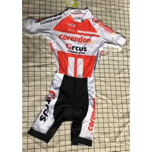LASER CUT Skinsuit 2019 ICORENDON-CIRCUS TEAM Bodysuit SHORT Cycling Jersey Bike Bicycle Clothing Maillot Ropa Ciclismo