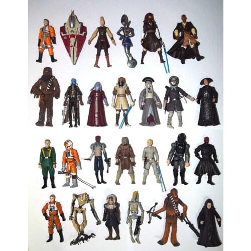 Lot of 10 Random Sent SW Sith Jedy Trooper C-3PO Obiwan 3.75" Loose Action Figure