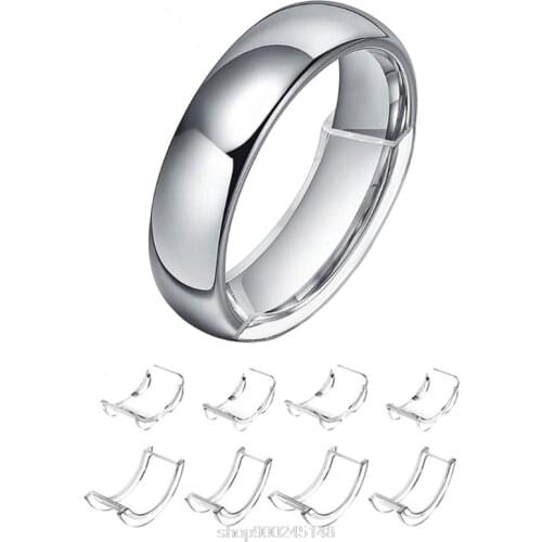 Invisible Clear Ring Size Adjuster Resizer Loose Rings Reducer Ring Sizer Fit Any Rings Jewelry Tools O21 20 Dropshipping