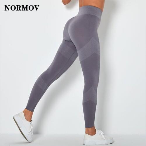 NORMOV High Waist Leggings Seamless Push Up Sport Sexy Womens Pants Fitness Running Gym Trousers Energy 2021 New Leggings