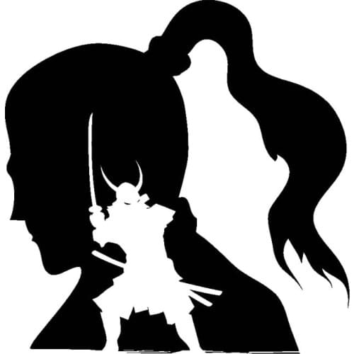 LLY-0989 Cartoon Creative Warrior Modeling Car Stickers PVC New Design Fashion Cool Style Top Quality Waterproof Decals Decor