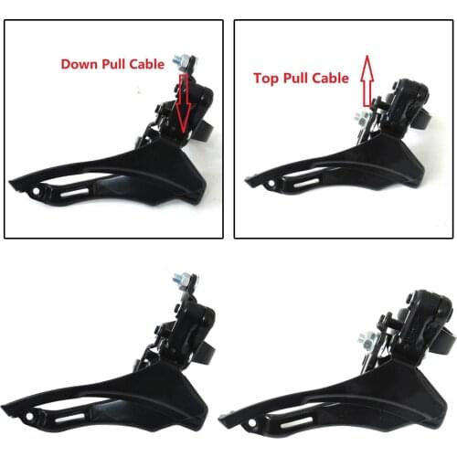 6-7 Speed Bike Front Derailleur 31.8mm Top Pull/Down Pull Cable Shifting 42-48T 18/21 Speed Bicycle MTB Mountain Bike Parts