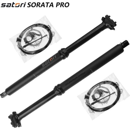 Satori Adjustable height Seatpost 30.9/31.6mm*460mm Air Seatpost 150mm Internal Cable Remote Control Seatpost Dropper
