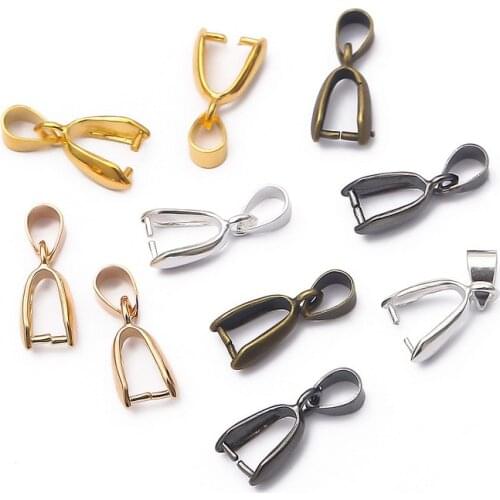 Melon Seeds Buckle Pendants Clasps Hook Clips Bails Connectors Copper Charm Bail Beads Supplies For Jewelry Making DiY 10pcs