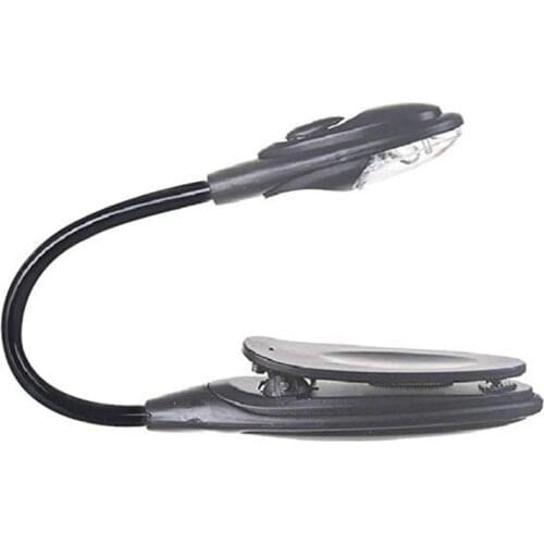 Portable Travel Book Reading Light Mini Clip-On Flexible Bright LED Light Book Reading Lamp For Travel Bedroom Book Reader