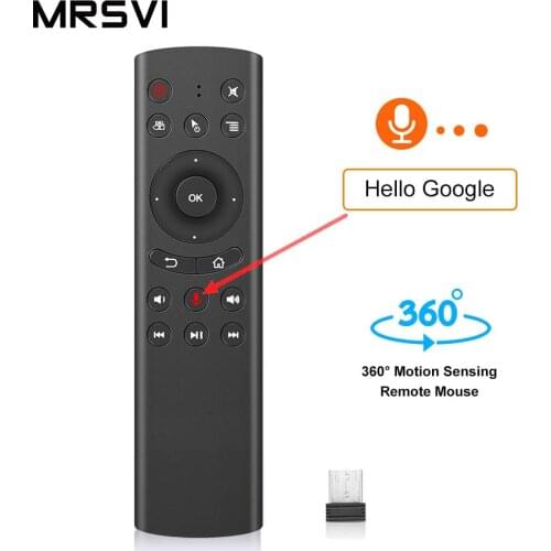 MRSVI G20 Voice Control 2.4G Wireless G20S Fly Air Mouse Keyboard Motion Sensing IR Remote Control For Android TV Box PC