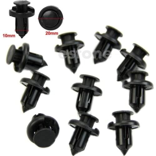 QILEJVS 50pcs Plastic Rivet Bumper Fastener Clip Retainer Screw Fender For Honda Acura
