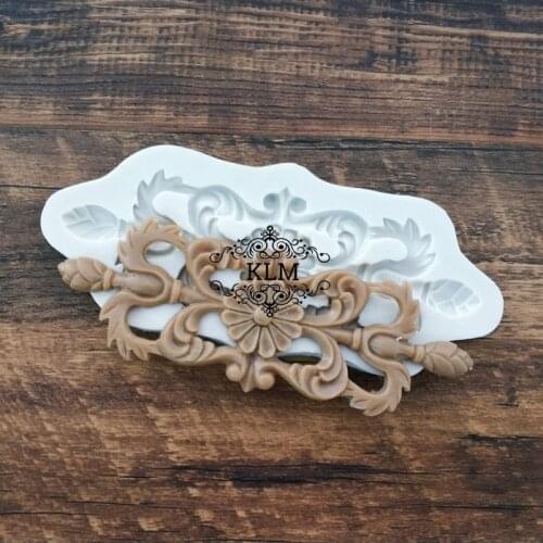 KLM-0262 Embossed cake silicone mould Lace cake decoration tool Gummy chocolate mold
