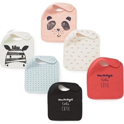 Three layers waterproof baby bibs 3 pc/lot baby saliva towel burp cloth infant Cotton Triangle Children Feeding Accessories