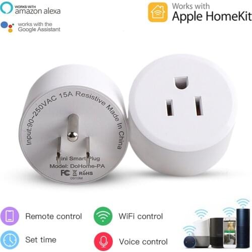 WiFi Smart Plug 10A Smart Home US Socket Timer Voice Homekit/ Dohome APP Remote Control Outlet Work With Siri Alexa Google Home
