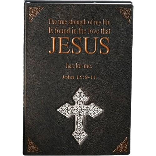 Vintage Embossed PU Leather Drawstring Bible Notebook Desktop Decoration Journal Diary A5 Writing Notebook for Gift