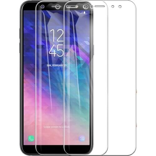 2PCS Tempered Glass For Samsung Galaxy A6+ 2018 A6 Plus SM-A605FN/DS A605F A605 Jean Glass Screen Protector 9H Protective Film