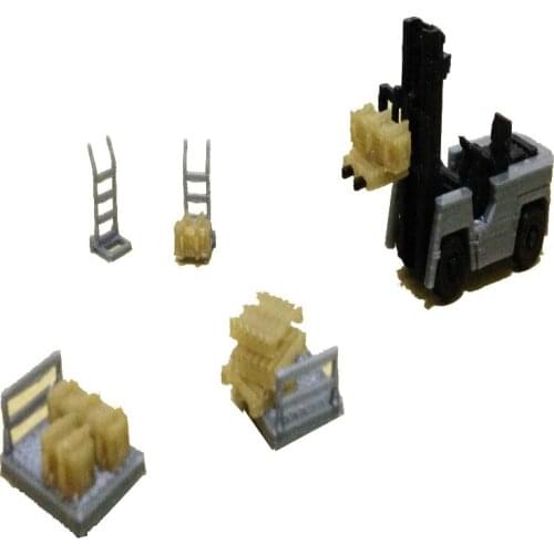 13pcs/lot Train Railway Model Scene HO Ratio 1:87 Warehouse Transportation Scene Set