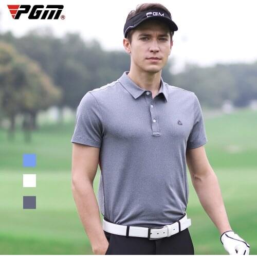 2020 PGM golf clothing Mens Summer Gradient Print Short Sleeve Golf T-shirt breathable and quick-drying sports Shirt